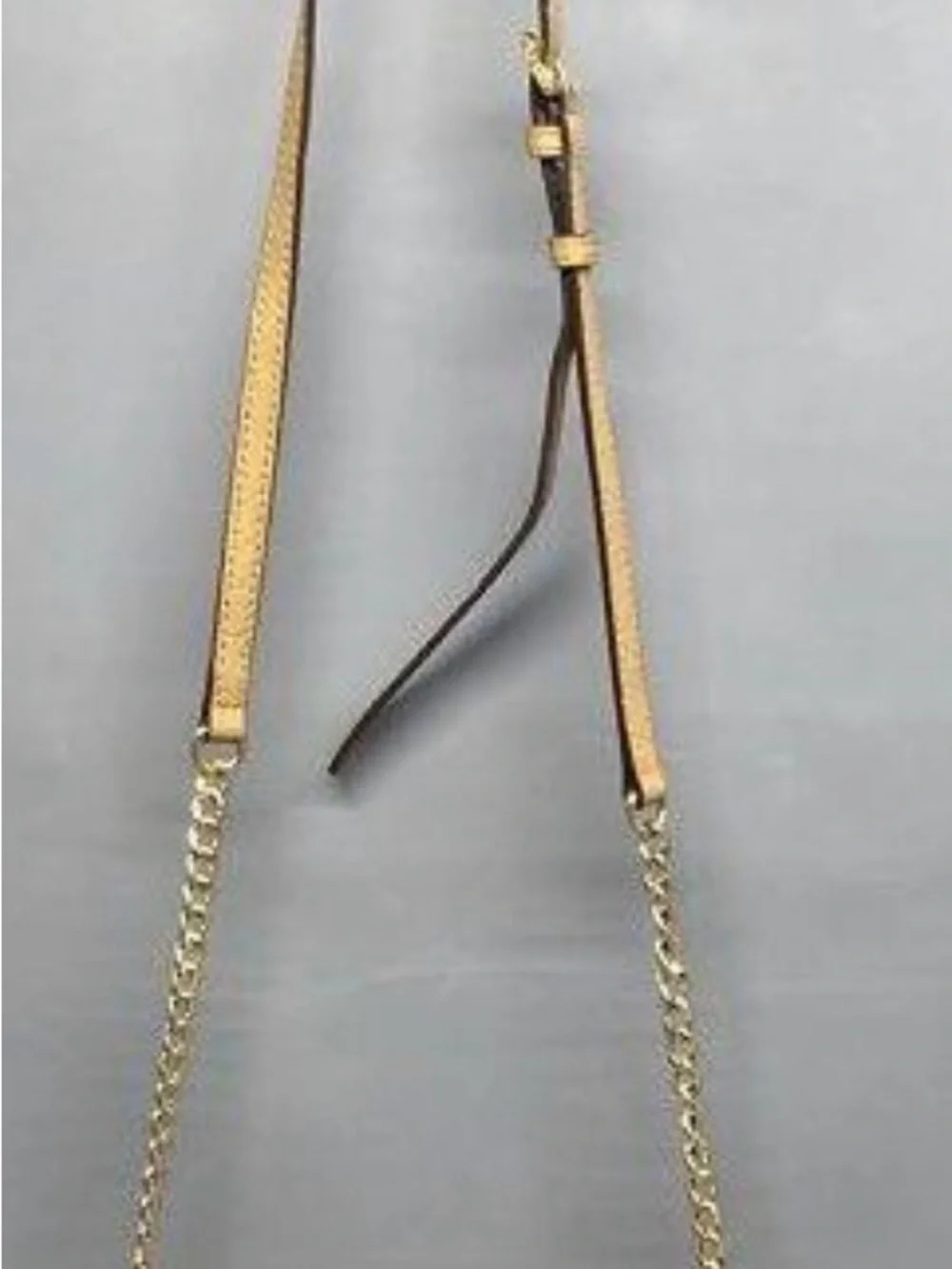 Michael Kors Neutral Saffiano Leather Crossbody with Gold Logo